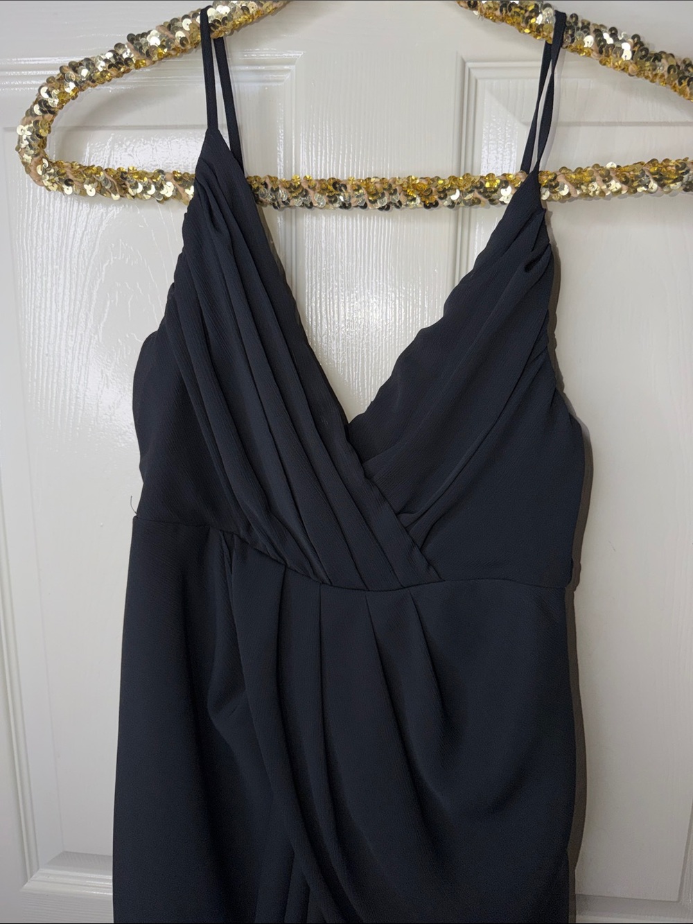 DO+BE Black High-Low Draped Wrap Skirt - Picture 2 of 6